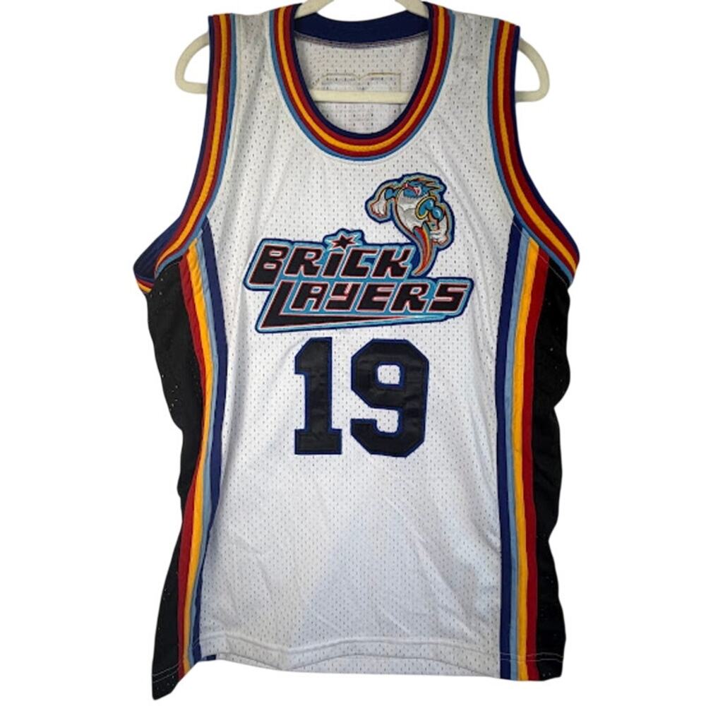 Vintage 90s Aaliyah Bricklayers Jersey‎ MTV Rock N Jock Basketball Stitched Med